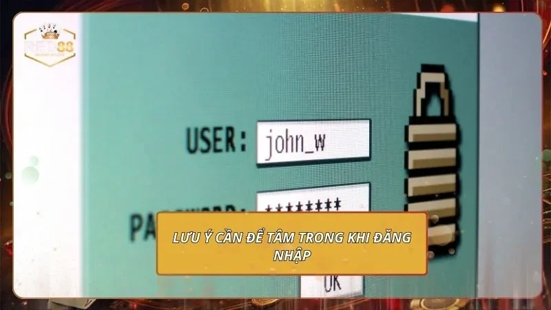 Lưu ý cần để tâm trong khi đăng nhập