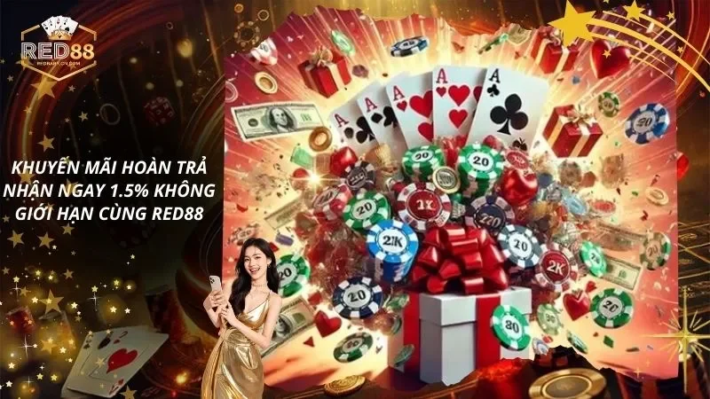 Khuyến Mãi Hoàn Trả Nhận Ngay 1.5% Không Giới Hạn Cùng RED88