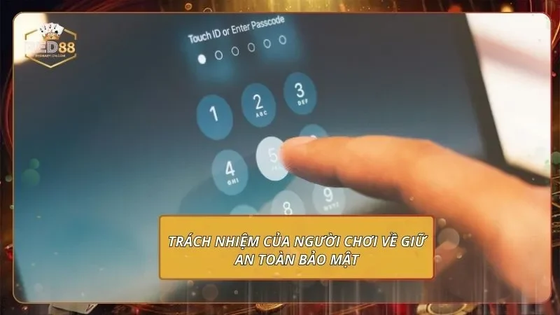 Trách nhiệm của người chơi về giữ an toàn bảo mật